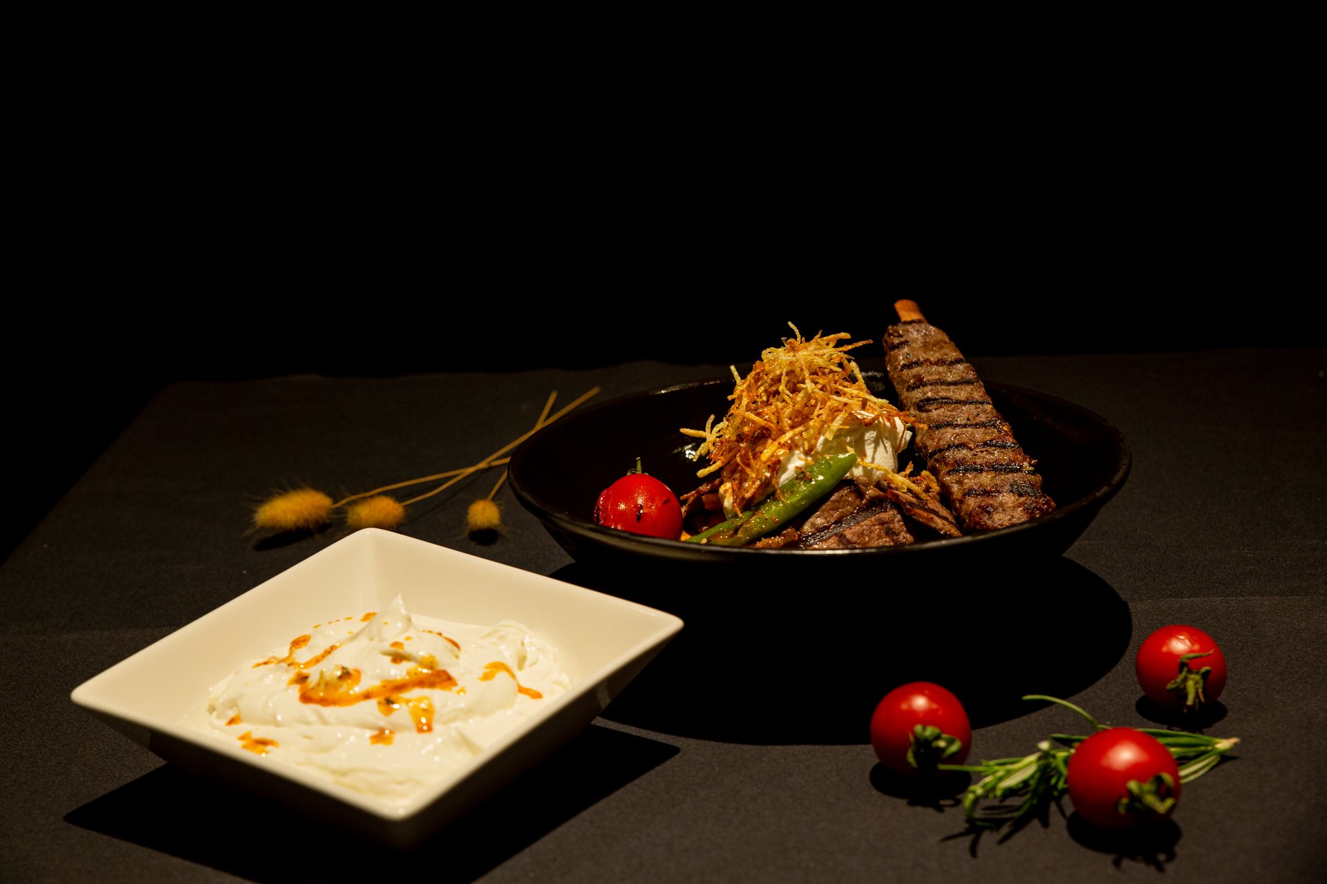 Fanus Restaurant'ın özgün iç mekân ve sunum detayı